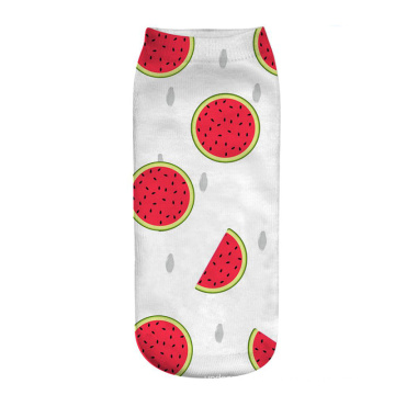 fruit pattern funny socks Hot Sale 3d Printed lovely baby cotton socks